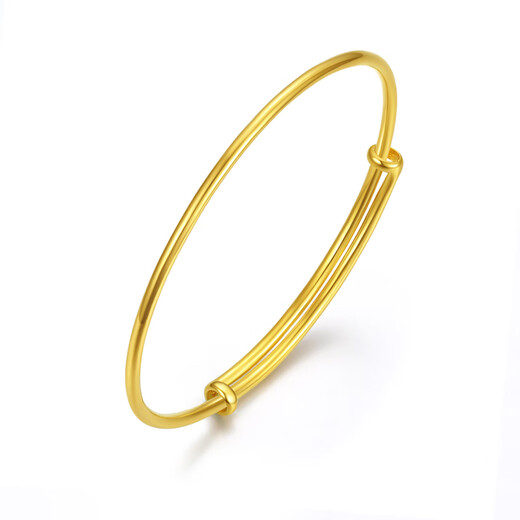 Liuguifu Schmuck Gold Armband Glossy Gold Armband Einstellbares Goldarmband Frauen BZ1349 14.60G