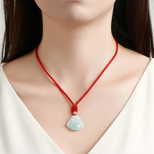 Fengxi Jewelry Natural Jade Jade Buddha Pendant Maitreya Buddha Lady's Jade Necklace and Jade Pendant Price Guaranteed 11.11