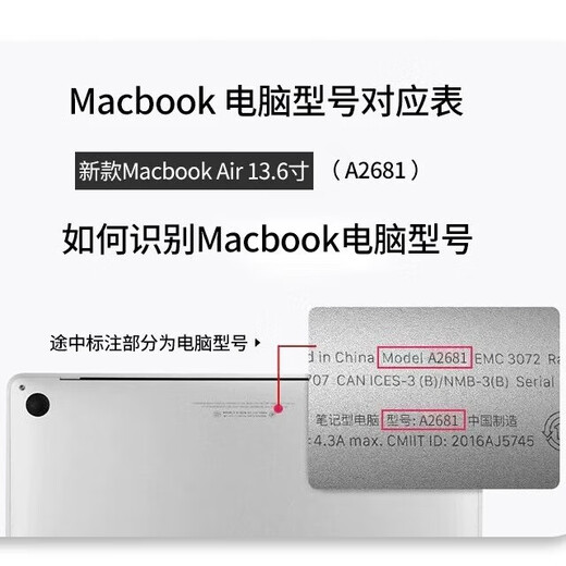 Applicable au film de clavier pour ordinateur portable Apple Nouveau MacBook Air 13 pouces Sticker Sticker Pro 14 pouces Film de protection 15.3 / 16 ACCESSOIRES M4 / M3 / M2 / M1 ACCESSOIRES SEMI-Transparent Black [3 pièces] Pro (13,3 pouces) A1278