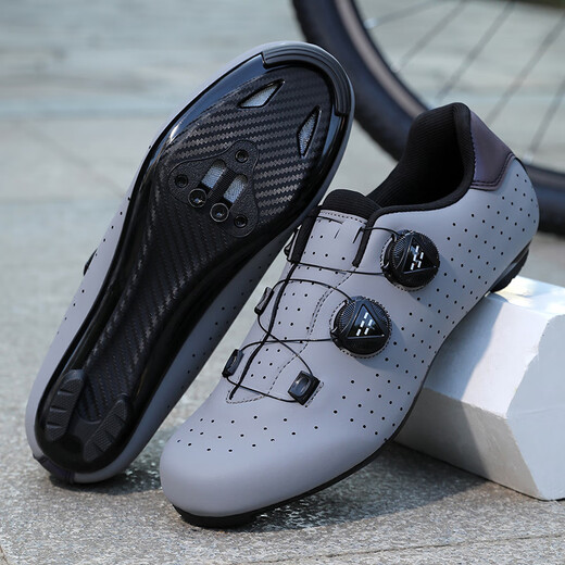 Yuanzu Shanhe Road Lock Shoes Cycling chaussures Lock Shoes sans semelle dure hommes et femmes Bicycle de montagne Vélo de carbone Fibre Lock Shoes Sh681 Blanc NOUVEAU MODÈLE DE LOCATE