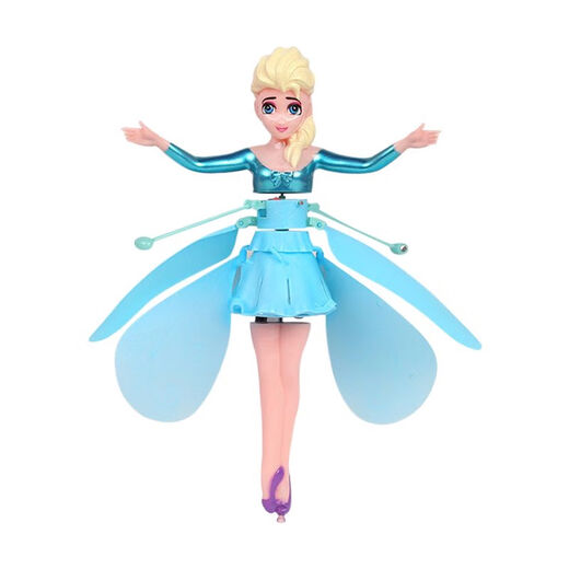 Seven-leaf sports fairy sensing aircraft remote control helicopter flying fairy floating ball children toys boys and girls can fly Domestic cat sensor aircraft + data charging cable
