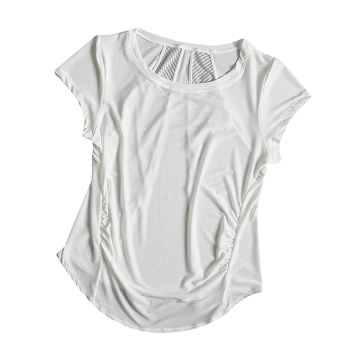 LULU Lulu women's summer thin loose mesh Pilates yoga blouse top quick-drying fitness running T-shirt sprout green XL