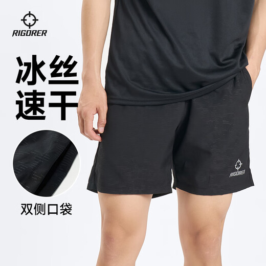 准者跑步运动短裤男夏季篮球裤宽松透气休闲裤速干健身美式裤子 3113纯正黑 【新升级双侧口袋】 5XL 200