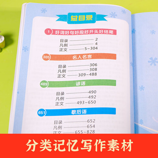 小学生大语文素材词典正版彩图大字版好词好句好段好开头好结尾歇后语多功能字典1-6年级配故事音频初中生 彩图加厚832页】大语文素材词典 无规格