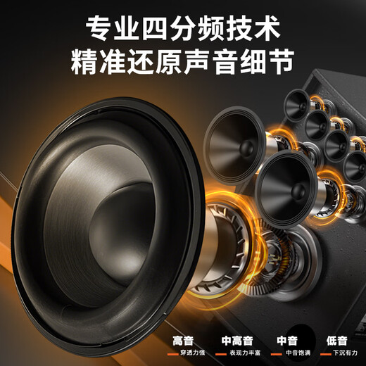 Sony Ericsson (soaiy) 8-inch square dance audio wooden high-power portable outdoor heavy bass Bluetooth karaoke special high-volume 7-speaker mobile trolley speaker performance dual microphone SA-X21L