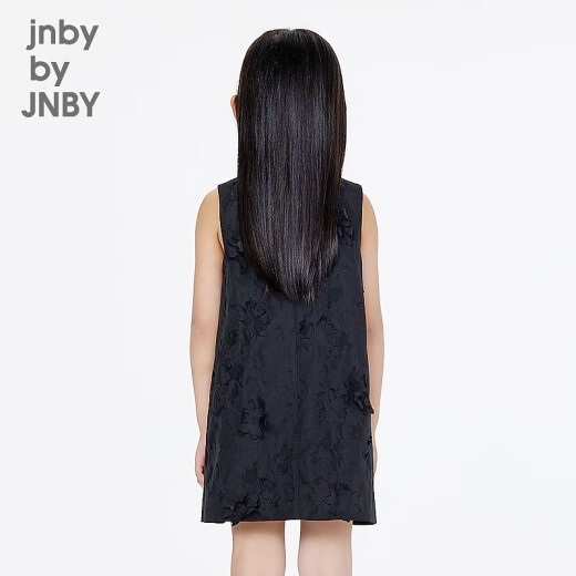 jnby by JNBY新款江南布衣童装圆领A型套头无袖连衣裙25春女童1P2G13570 001/本黑 150 cm