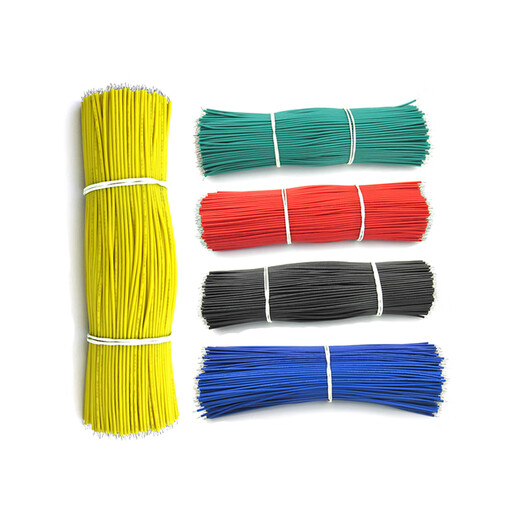 Dafurui wire jumper welding wire conductor flying wire electronic connection wire tinned double-headed PCB circuit board 22AWG 24AWG 5/0.8 150MM red (100 pieces)