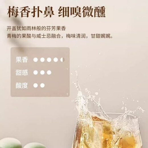 朗格瑪締（LONGMATEY）青梅酒威士忌15度微醺爽口国产洋酒礼物小酒低度甜酒 500ml*6瓶【原箱】