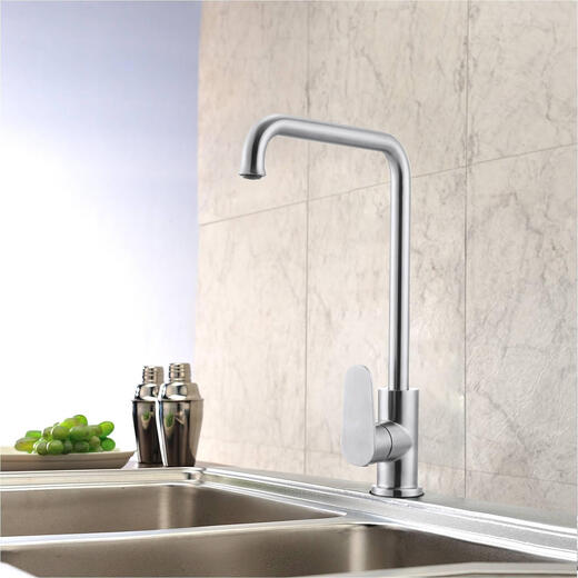 Robinet de cuisine réglable en acier inoxydable Shenluda bassin de lavage chaud et froid