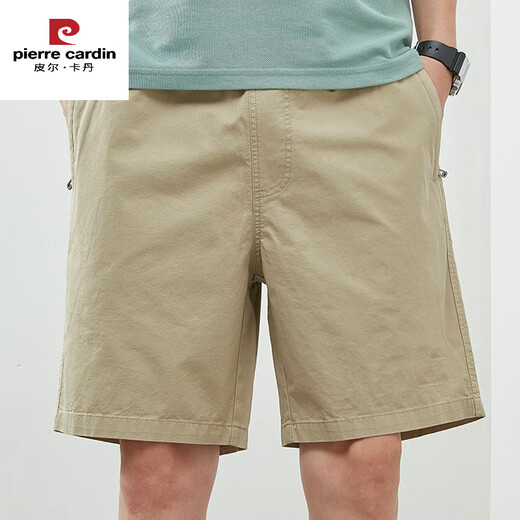 Pierre Cardin Brand Herren Sommer Dünn reines Baumwollmitte großer Größe Lose lässigen dunkelblauen Trend 5 Minuten extra Fünf-Punkte-Hosen Shorts 9224 Military Green M Empfohlen 90-120 Jin [Jin gleich 0,5 kg] reine Baumwolle