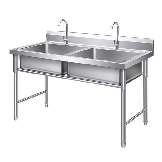 TOTOl official direct sales stainless steel commercial sink commercial sink kitchen sink hotel sink single pool 50X50X80cm 1.0 thick