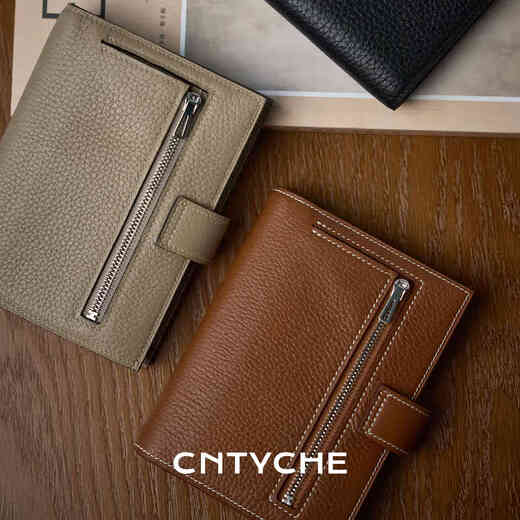 
MPPMCK [high-end light luxury] passport clip storage bag 2025 new certificate bag business trip travel document folder rare leather essence crocodile skin black