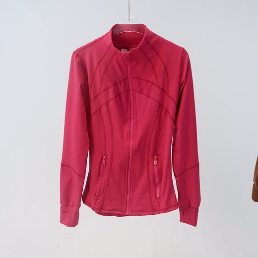 Allen Daniel Sportjacke, Stehkragen, hohe Elastizität, schnell trocknend, Damen-Radsport-Top, Fitness-Jacke, Laufhose, eng anliegend, Yoga-Bekleidung, Himbeerjacke, Modell 6198 2/S (85 bis 100 Jin Jin entspricht 0,5 kg)