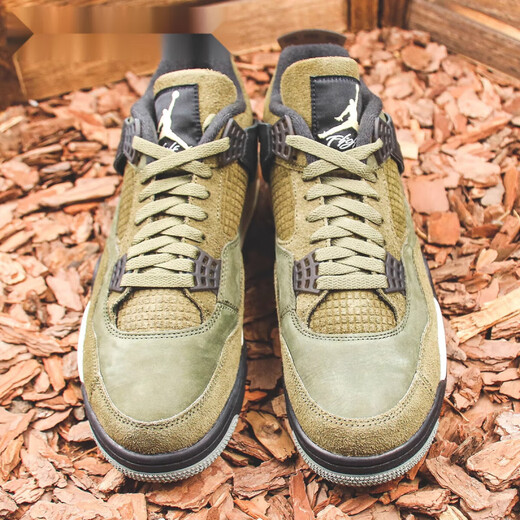 耐克（NIKE）Air Jordan 4 AJ4军绿 耐磨高帮复古篮球鞋 FB9927-200 FB9928-200【现货】 40 支持鉴定