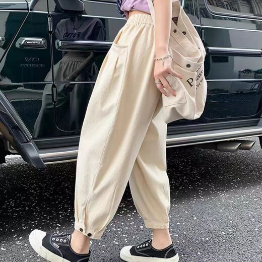 
Single Nanwei Fat Sister Large Size Ice Silk Sports Pants for Women's Summer Thin Smashing Casual Harun Small Feet Pants Feet Covering Nine-Crispy Bloomers 702# Black (High-end Good Quality) L Recommended 80-110Jin [Jin equals 0.5 kg]