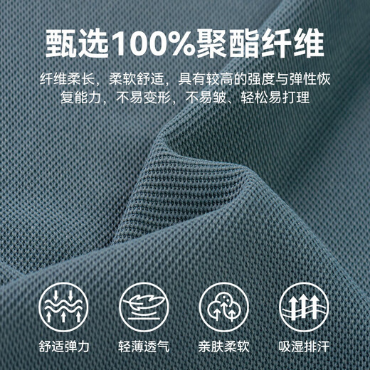 夏季冰丝短袖polo衫男美式复古宽松t恤男士商务休闲高级感亨利衫 浅灰色 XL 【建议140-160斤】
