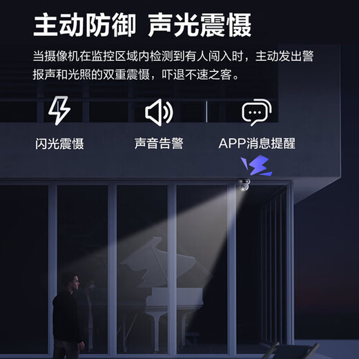 萤石摄像头H90 4G室内外家用360度高清双摄800万监控监控器全彩夜视全景语音手机远程 HB90pro400万+400万无限流量款+太阳能 2.8MM+6MM 【新品现货速发】标配+64G卡