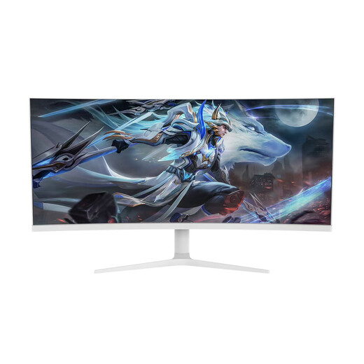 星华辰38英寸4K超宽曲面21:9带鱼屏显示器专业电竞游戏炒股办公台式电脑旋转升降34英寸低蓝光IPS屏幕 皓月白 38英寸4K+144HZ+IPS曲面LG屏