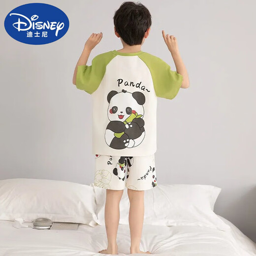 迪士尼（Disney）新宽松儿童纯棉睡衣男童夏季薄款短袖套装卡通小男孩中大童可外穿 T695奶龙 170 14码  高123-133CM