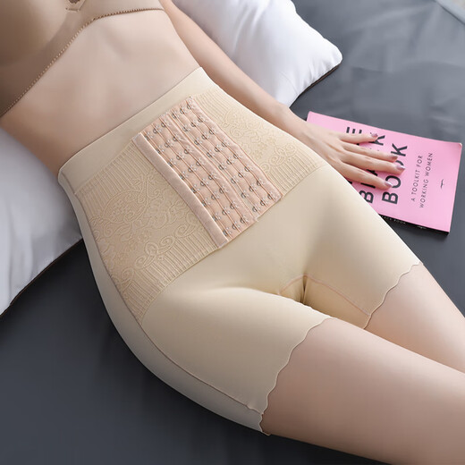 Japanese stance high waist belly lifting hip pants high waist strong belly lifting pants women postpartum shaping [2 packs 9922] black + black M (90-105Jin [Jin equals 0.5 kg])