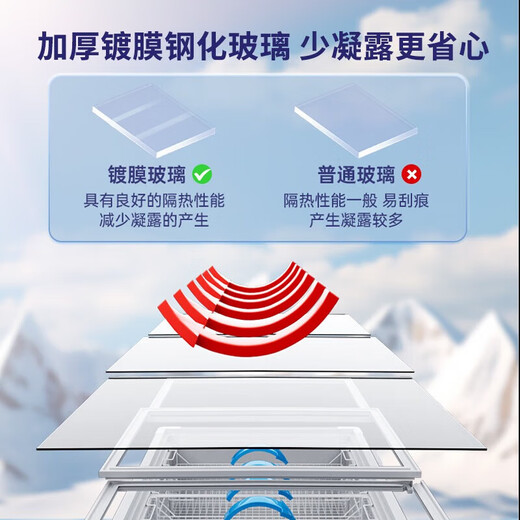 澳柯玛（AUCMA）雪糕冰柜冰淇淋冷冻商用玻璃饮料展示柜冷藏338展示冰箱展示冰柜超市便利店展示柜卧式 【冷冻冷藏转换】728升岛柜