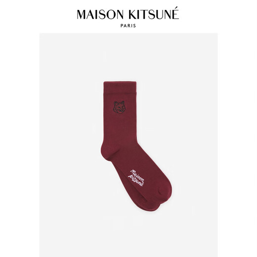 Maison Kitsune [Season Selection] Мужской жирный жирный цвет игривый вышивка Fox Patch Spatings P677 [Burro] L (40/45)