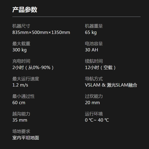 普渡T300搬运机器人工业机器人AI物流仓库智能车跟随智能设备 租赁