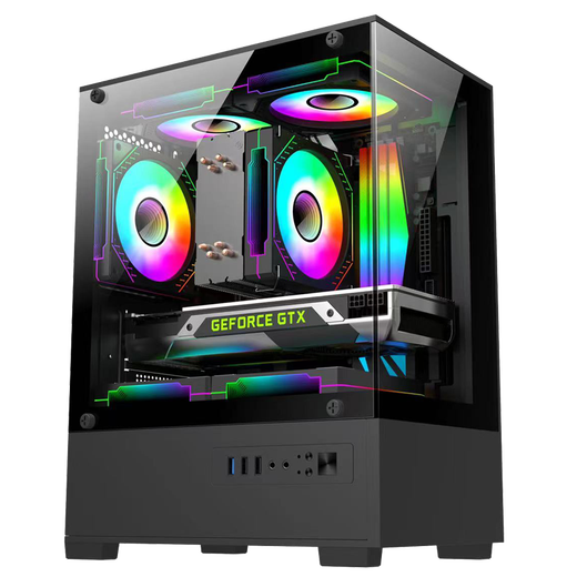 Five Color Fish 16-core desktop computer console game design office commercial home complete set (Core i9-12900HX RTX3050 16G 512G) 23.8 inches