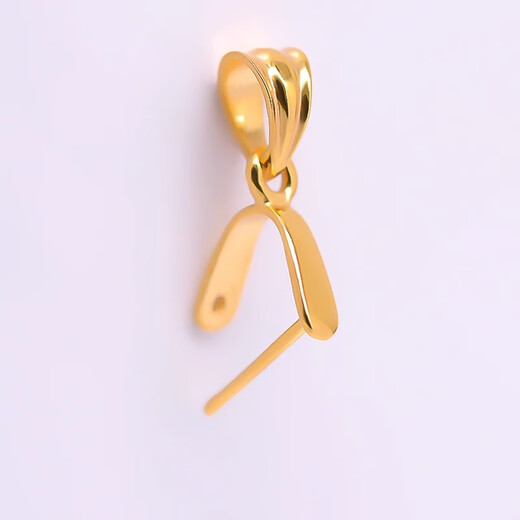 DL 1998 Fat Donglai same style buckle 18k gold gold store same style gold plated melon seeds thickened version live mouth pendant buckle Jade Buddha gold melon seed buckle