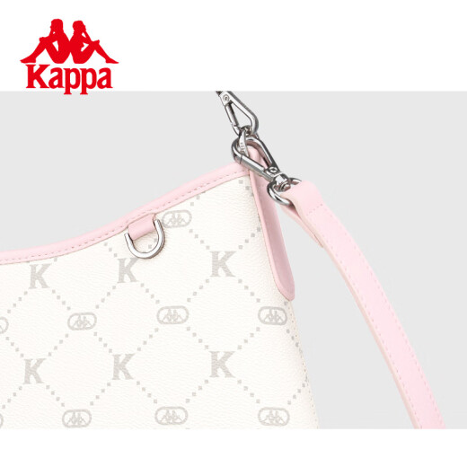 Kappas neue Großkapazitätsbeutel für Frauen Schulterkreuzkutbeutel Pendeln Hobo Unterarm Eimerbeutel offizielle authentische Milchfellpulver Pulver