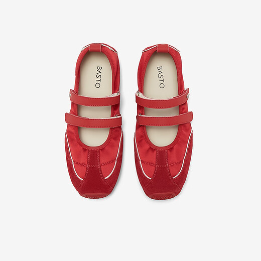 Meilleur tu [petit poivre] Hong Kong 25 Summer Mary Jane Sports Gemini Ballet Single Chaussures A9003BQ5 Red 37