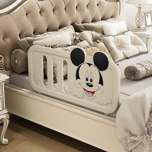 Taoniwu bed fence baby anti-fall guardrail baby bed side guardrail one side one side and one side fence anti-falling artifact piece of Qiqi style 100*50cm single-sided imported environmentally friendly PE + height adjustable + do not choose the bed type