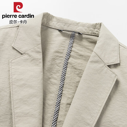 Pierre Cardin Summer mince petit costume pour hommes décontractés de printemps et d'été décontractés de veste monobloc-pièce printemps et automne de style haut de gamme Khaki xl 180 / 92a
