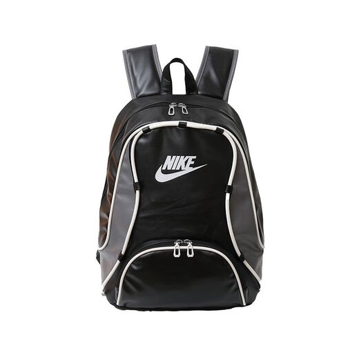 Sports three-painted black leather film shoulder new one-shoulder crossbody bag ins, high school men and women backpack large capacity D698 black