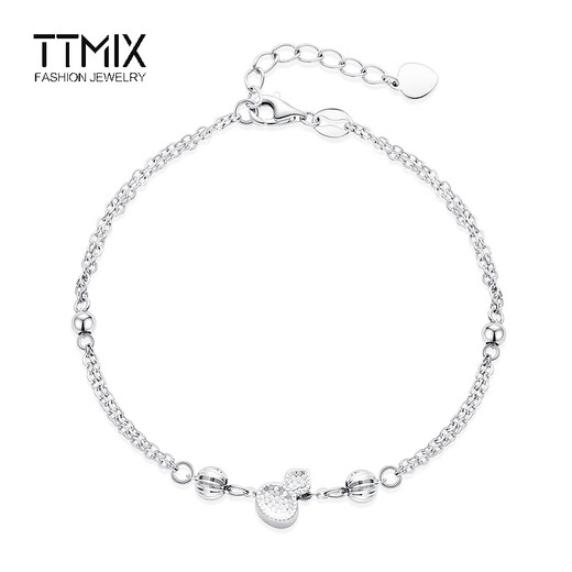 TTMIX New Chinese Style Honeycomb Gourd Platinum Bracelet Women's pt950 Platinum Transfer Beads Bracelet for Girlfriend Customized Deposit Customized Engraving