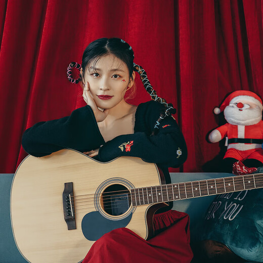 SAGA guitar spruce veneer SA700CPro glossy 40-inch beginner folk guitar gift package teaching