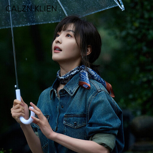 Calznklien真丝丝巾100%桑蚕丝2025新款小方巾高级感实用生日礼物送老婆女友 【佩斯利蓝绸】高级感礼盒装