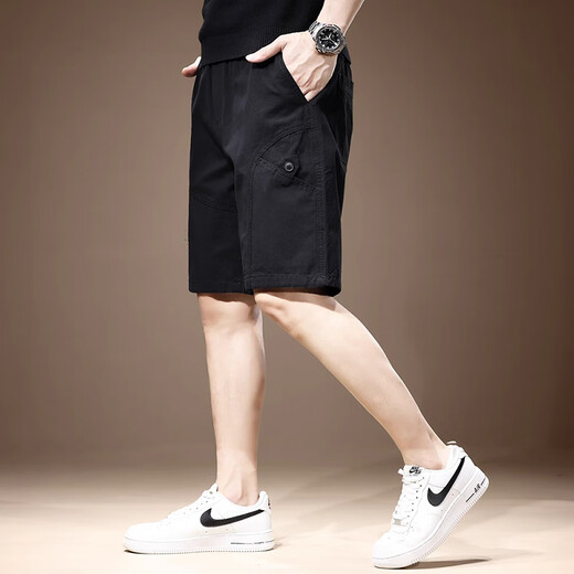 Jeep spirit shorts décontractés masculins nouveaux américains d'été mince glace de soie marque tendance lâche polyvalent pantalon à cinq points à la mode 983 bleu et gris 2xl