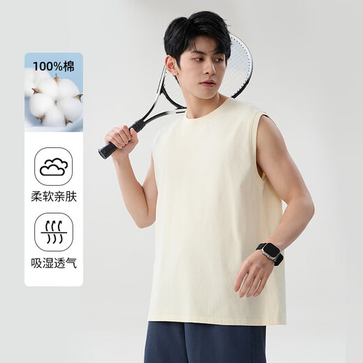 Baleno Pure Cotton Vest Summer Summer Al aire libre versátil Camiseta para hombres Camiseta para hombres suelto de moda simple de moda