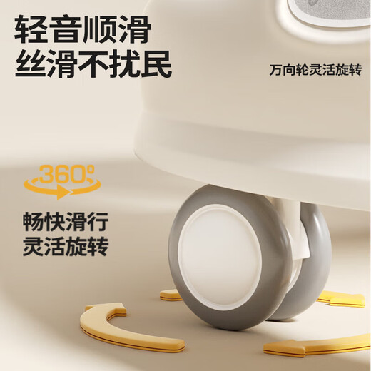 煦凛日本婴儿学步车防o型腿防侧翻2025款1-3岁宝宝9个月以上助步手推 畅享款【素雅灰】音乐玩具盘+一键折叠+三挡高低调节