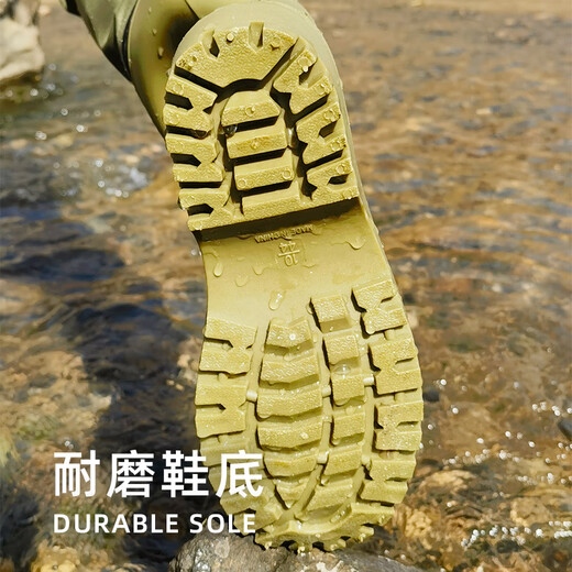 FISHMAX Lua wading shoes, reef fishing, rock fishing shoes, sea rain boots, stream fishing non-slip water boots for men, dark green 43