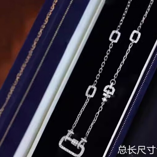 DR-FLVVS Pearl Pendant 18k Gold Plated Paperclip Buckle Necklace New Chinese Jadeite Pendant Silver Universal Chain