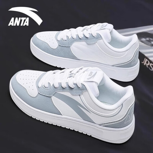 
Anta Air Force No. 1 men's shoes for spring and summer breathable new Korean style trendy thick-soled student running casual sports shoes -5 pure white/fog gray [recommended] 42
