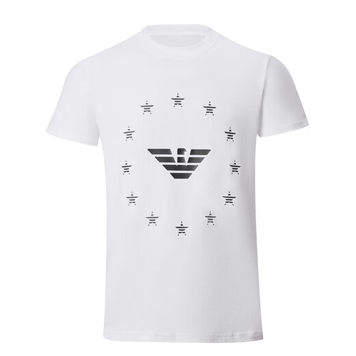 FALAMAONE高端纯棉短袖t恤男夏季新款潮流体恤上衣男士休闲商务半袖汗衫 1518黑色 M 建议100-125斤