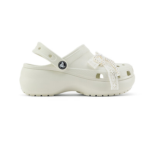 Crocs (CROCS) classic pearl lace cloud clogs are fashionable and versatile|211540 linen-0HZ 36 /37(230mm)