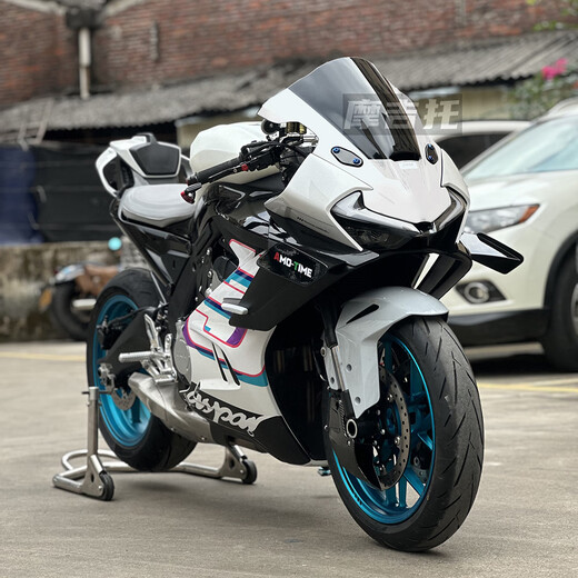 Kusen is suitable for Chunfeng 675SR modified competitive windshield, fixed wind wing, shark fin guard plate front wind shield, lower lip, carbon fiber color