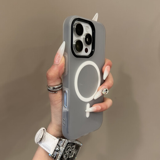 Ventilateur haoyi gelée liquide liquide à la peau mate mate adaptée à l'iPhone16Promax Case de téléphone mobile Niche aspiration magnétique Apple 15pro Case de protection anti-automne en silicone entièrement inclusive 14/13