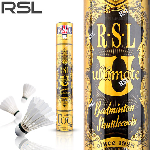 Asian Lion Dragon (RSL) Plumes d'oie résistantes au badminton, ultime U RSL purement fait à la main, un cylindre 12 packs 1276 cylindres