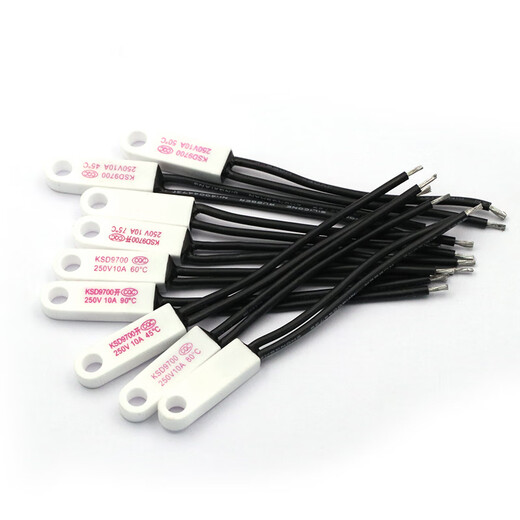 Dafuri KSD9700 ceramic with hole temperature control switch 40 degrees 50 degrees ~ 150 degrees normally open and normally closed thermometer 10A 250V normally open 60 degrees 10A ceramic with hole temperature (1 piece)