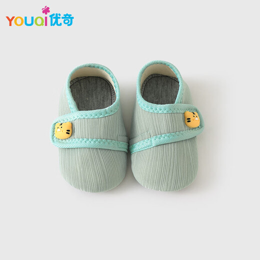 Youqi baby floor shoes spring and autumn cartoon Velcro socks children's indoor home soft-soled non-slip cool-proof toddler shoes